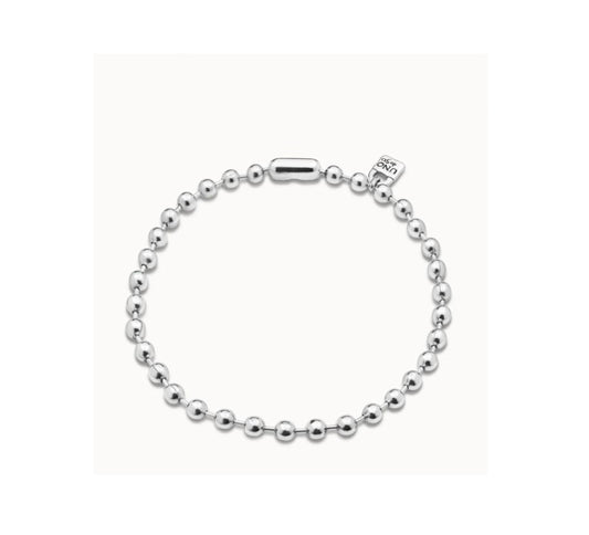 UNO D 50- STERLING SILVER-PLATED BEADS BRACELET