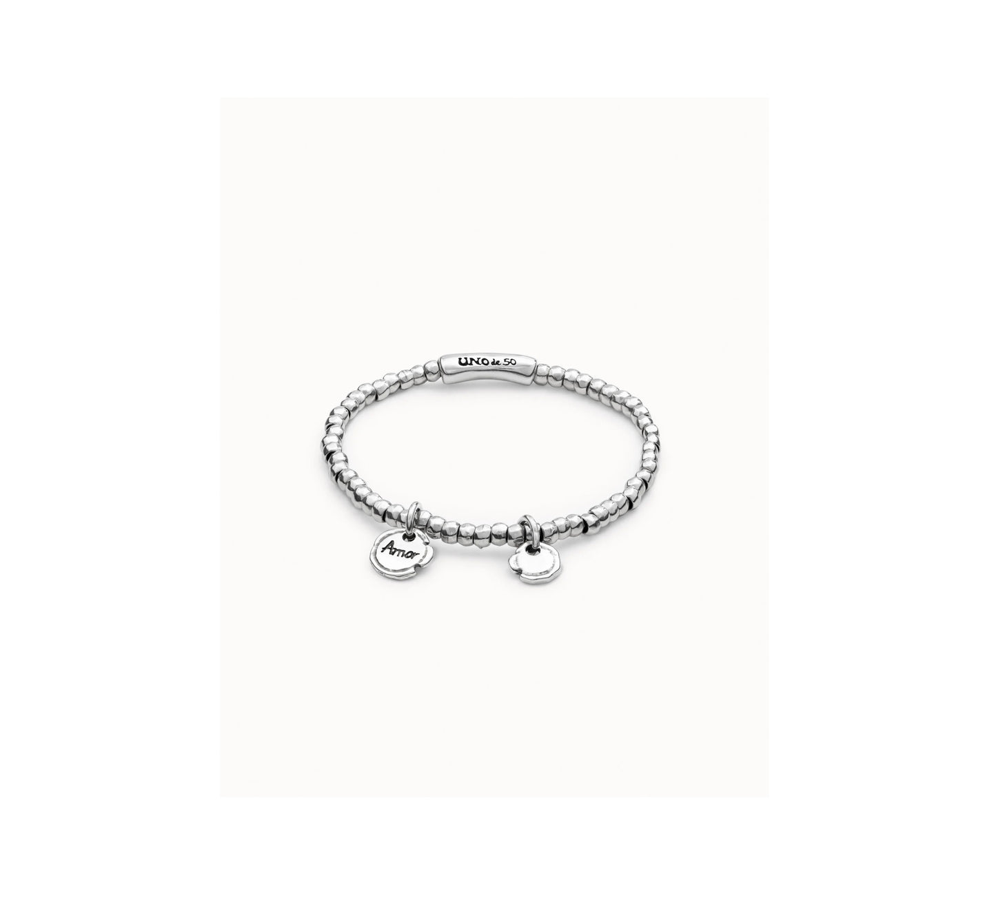 UNO D 50-Sterling silver-plated bracelet