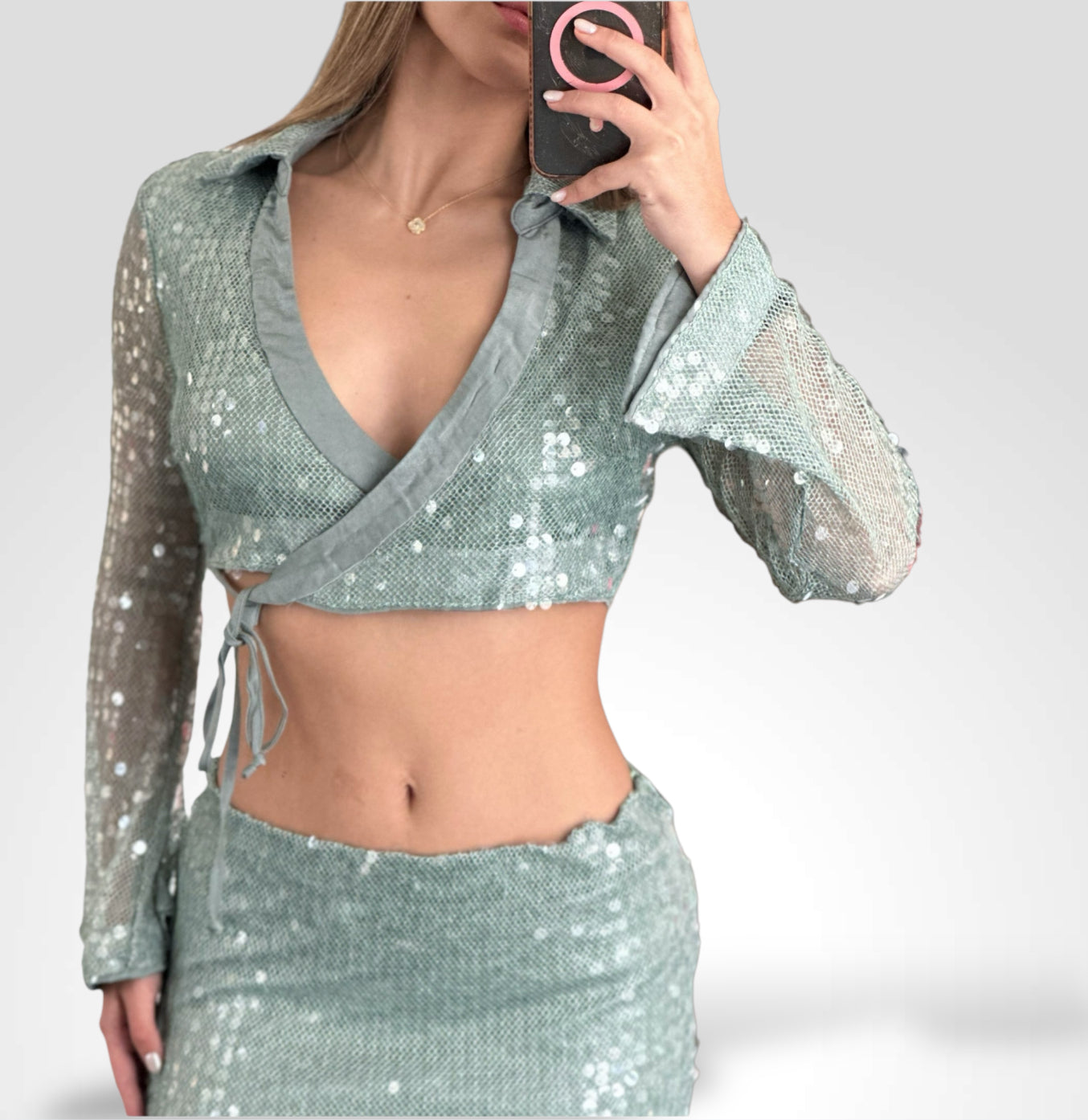 SJQ - SAGE SEQUIN SET