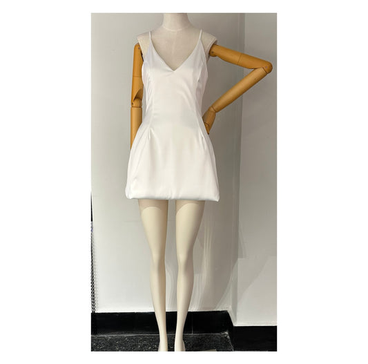 WHITE SELINA DRESS