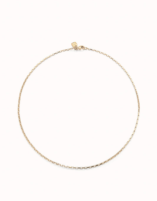 Uno de 50 Short 18K gold-plated link chain