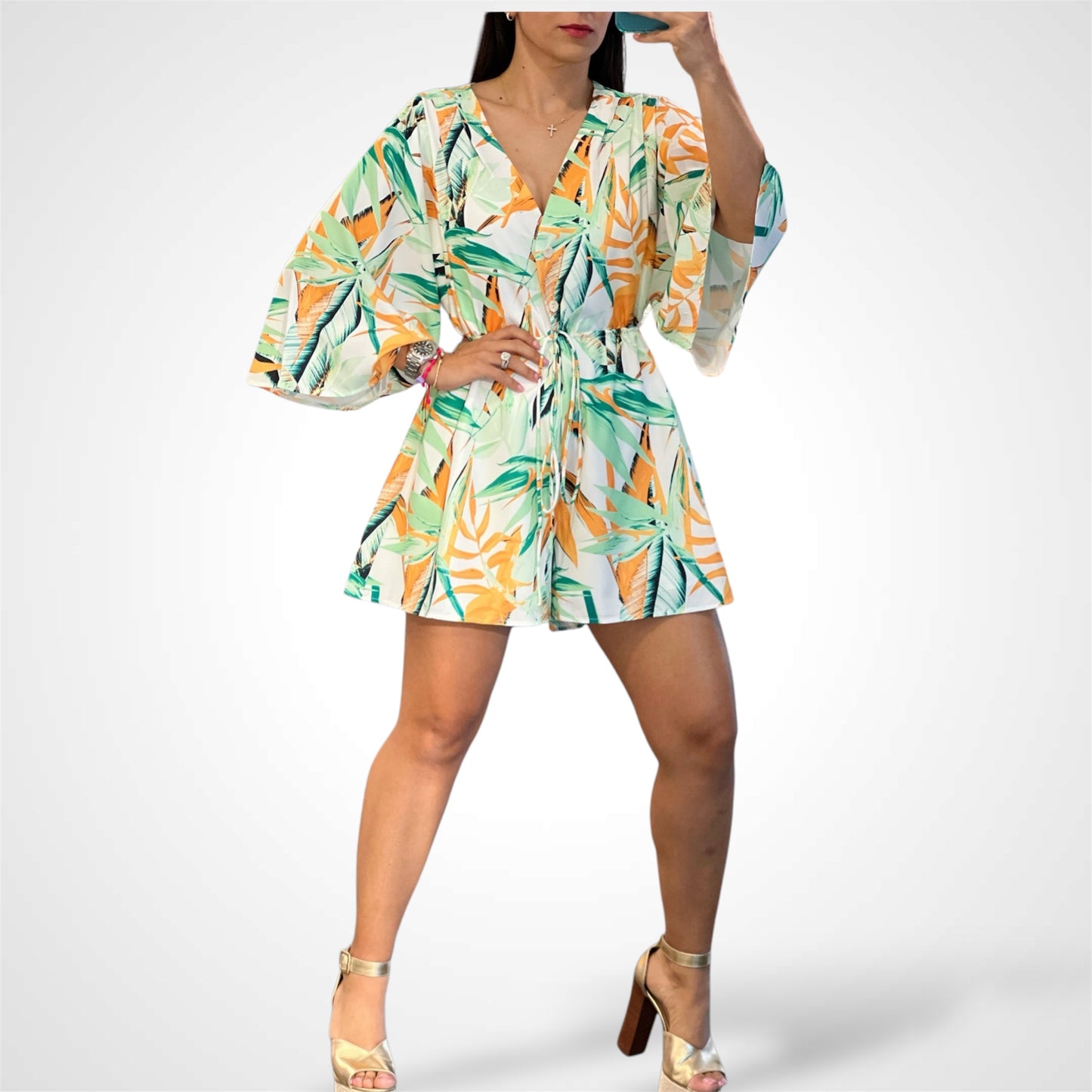 Printed Romper