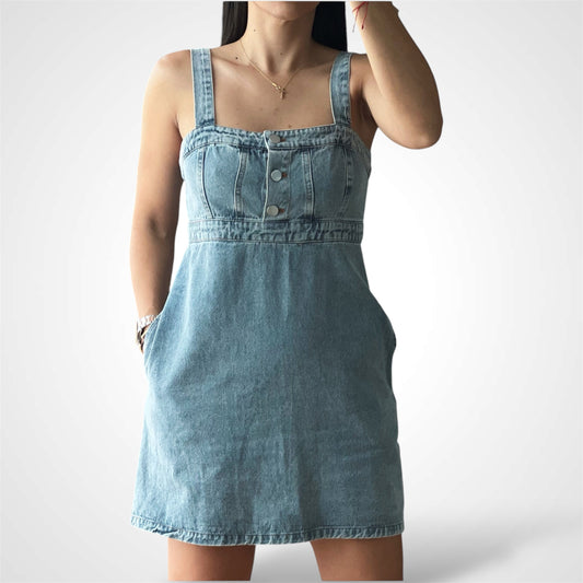 Empire Waist Denim Dress