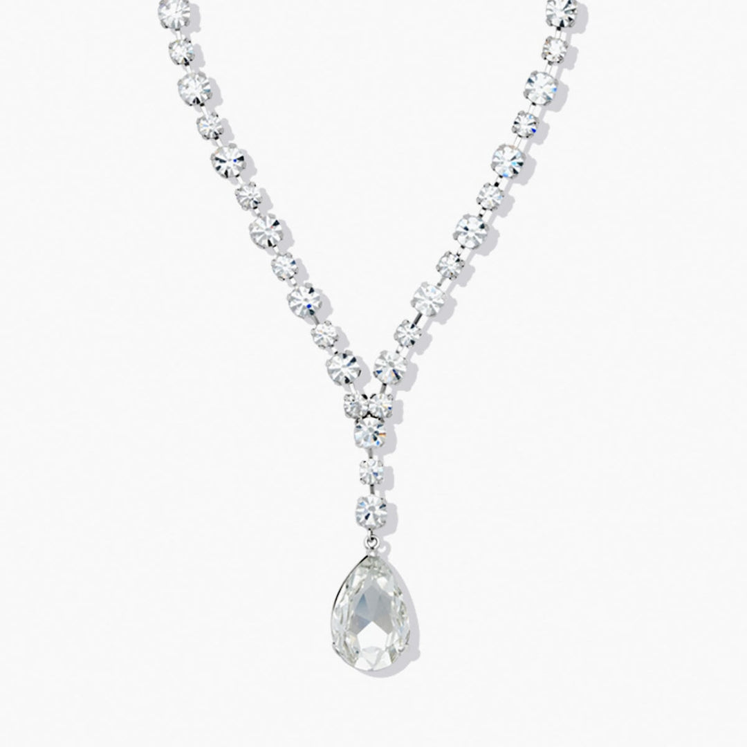 FC-MAJESTIC DROP NECKLACE CRYSTAL