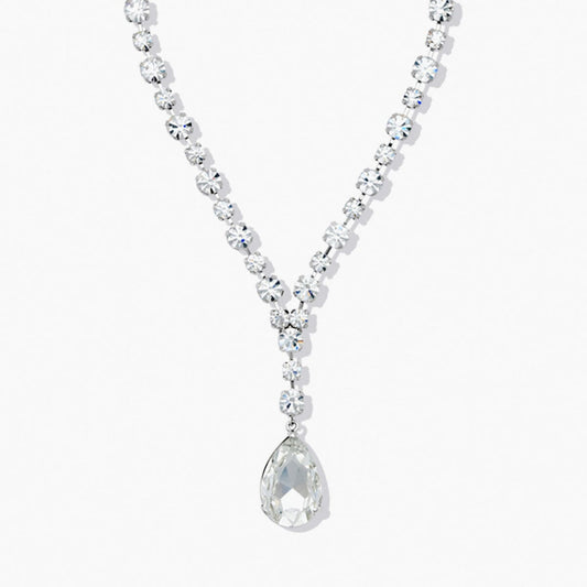 FC-MAJESTIC DROP NECKLACE CRYSTAL