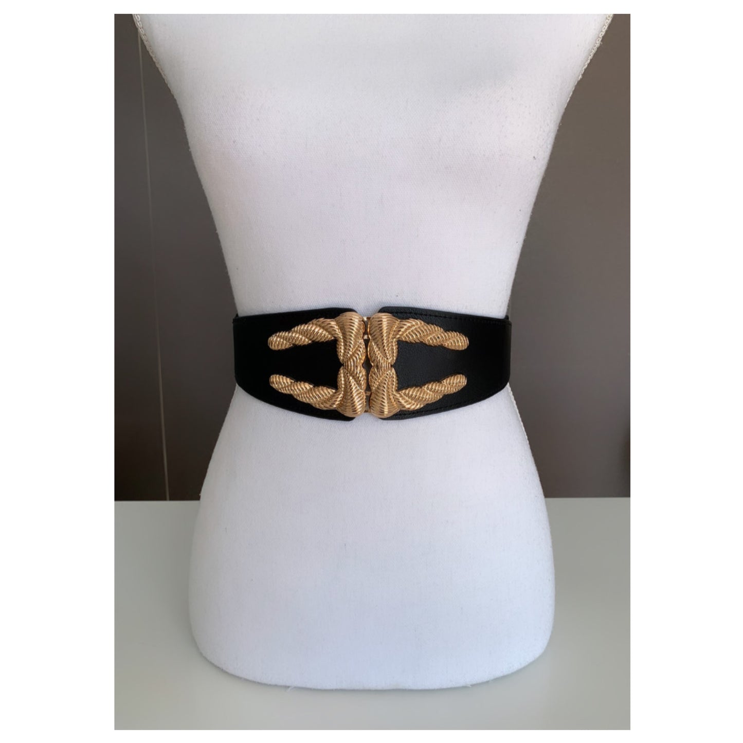 Buckle Stretch Straw Belt