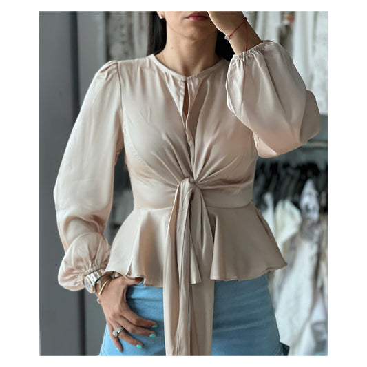 Taupe Silky Top
