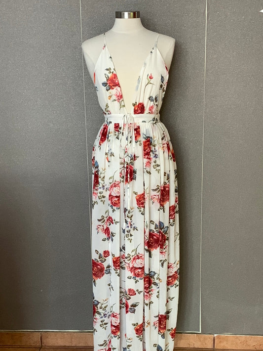 MAXI FLOWERED DRESS