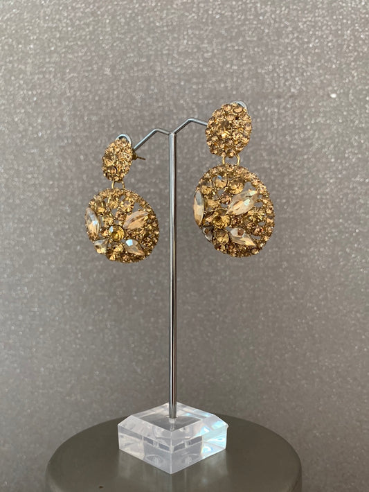 Stones Gold Earings