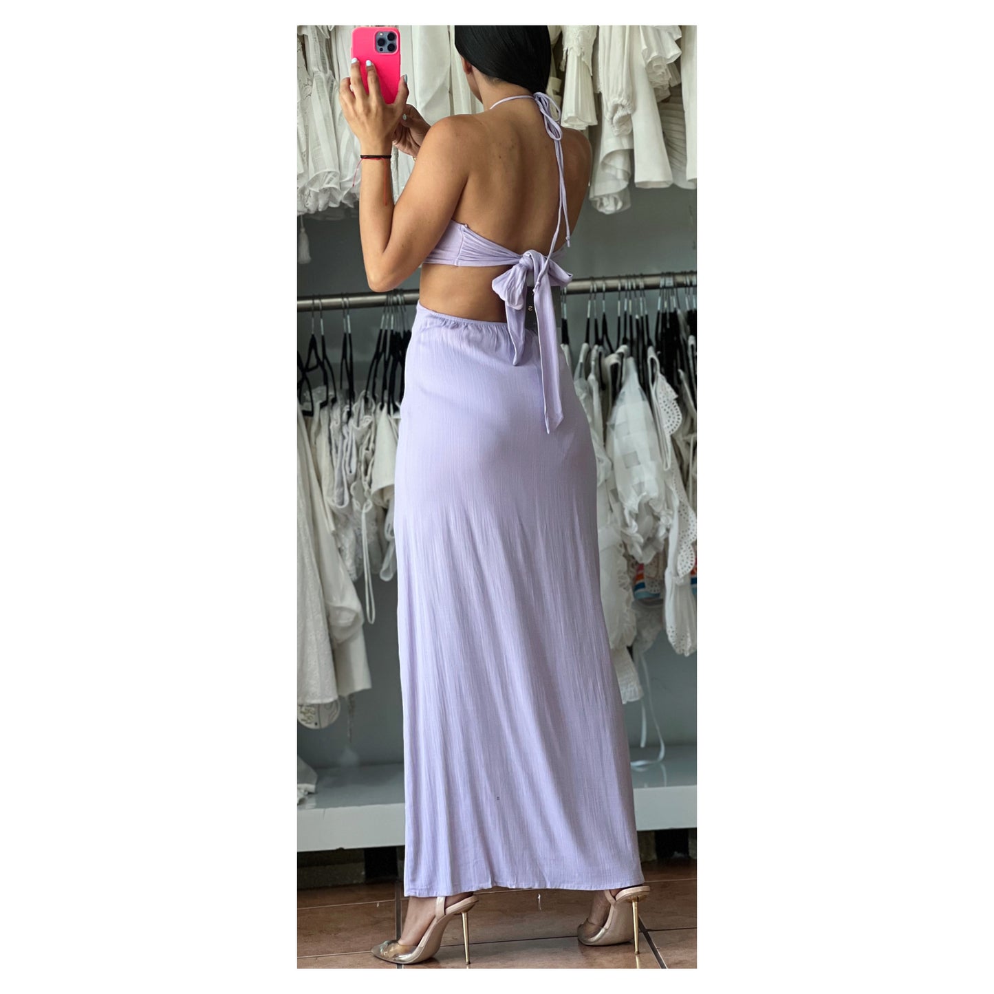 Lavender Midi Dress