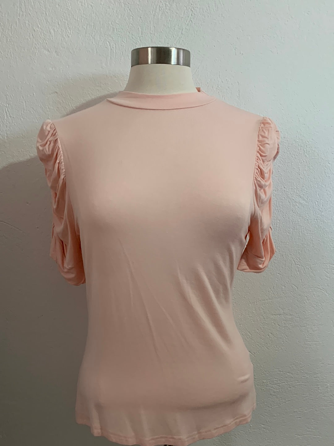 SHORT SLEEVE PINK TOP