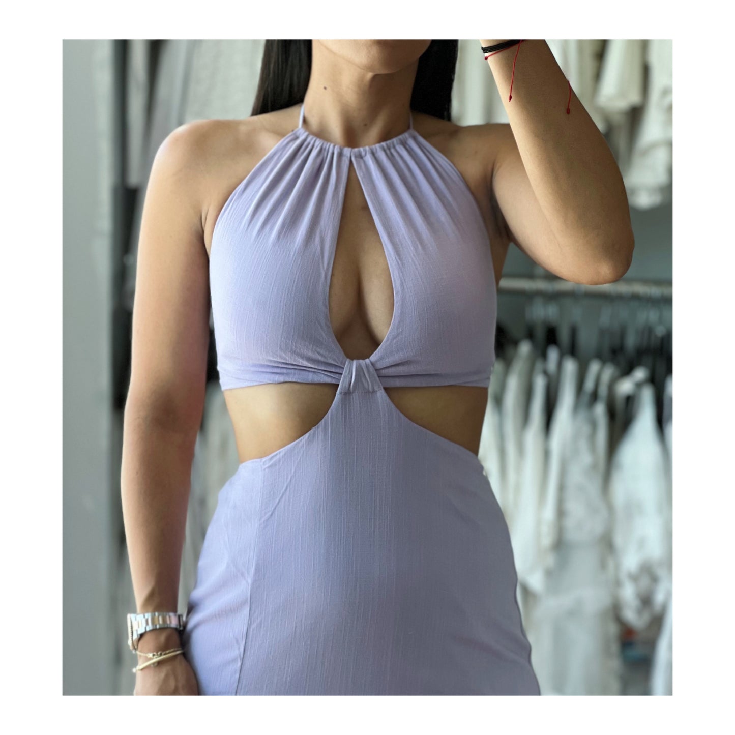 Lavender Midi Dress