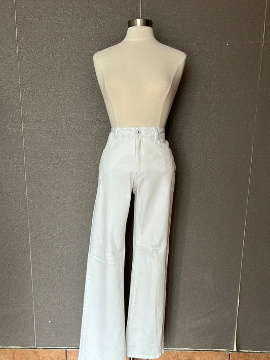 White Wide Leg Jeans