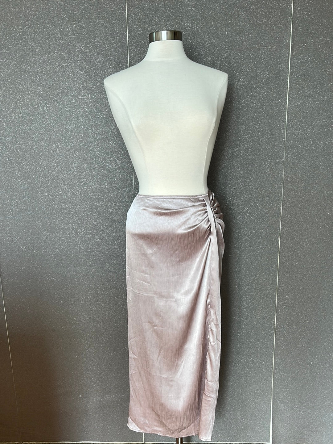 Satin Midi Skirt