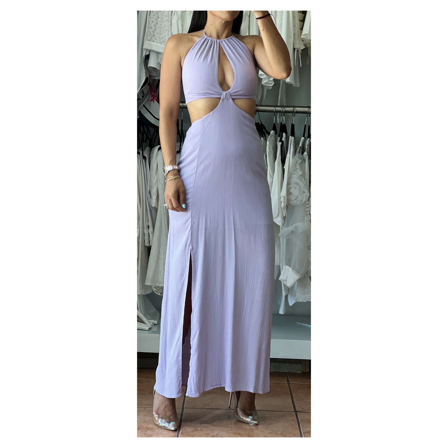 Lavender Midi Dress