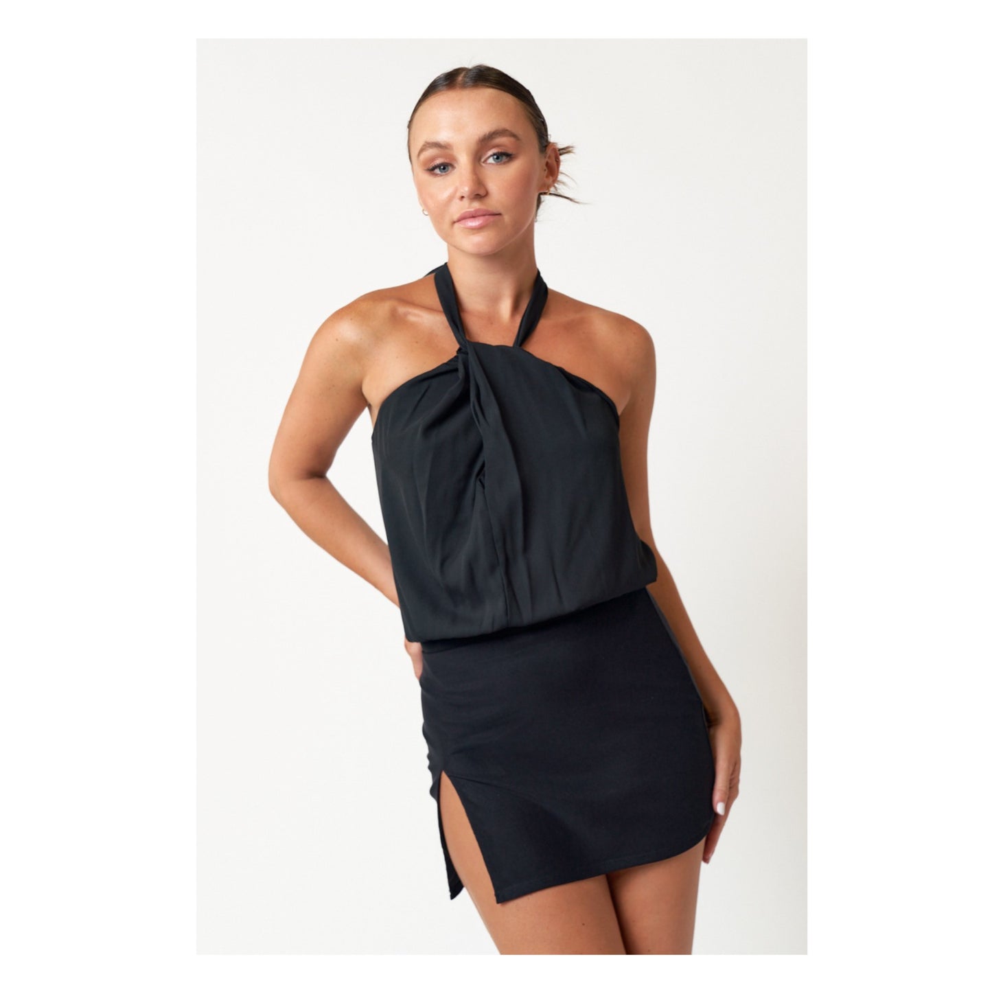 Twist Halter Bodysuit