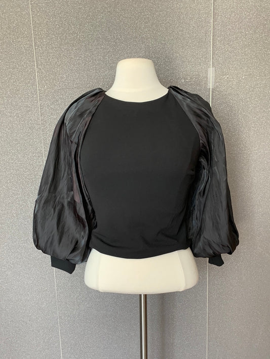 Balck Globe Satin Top