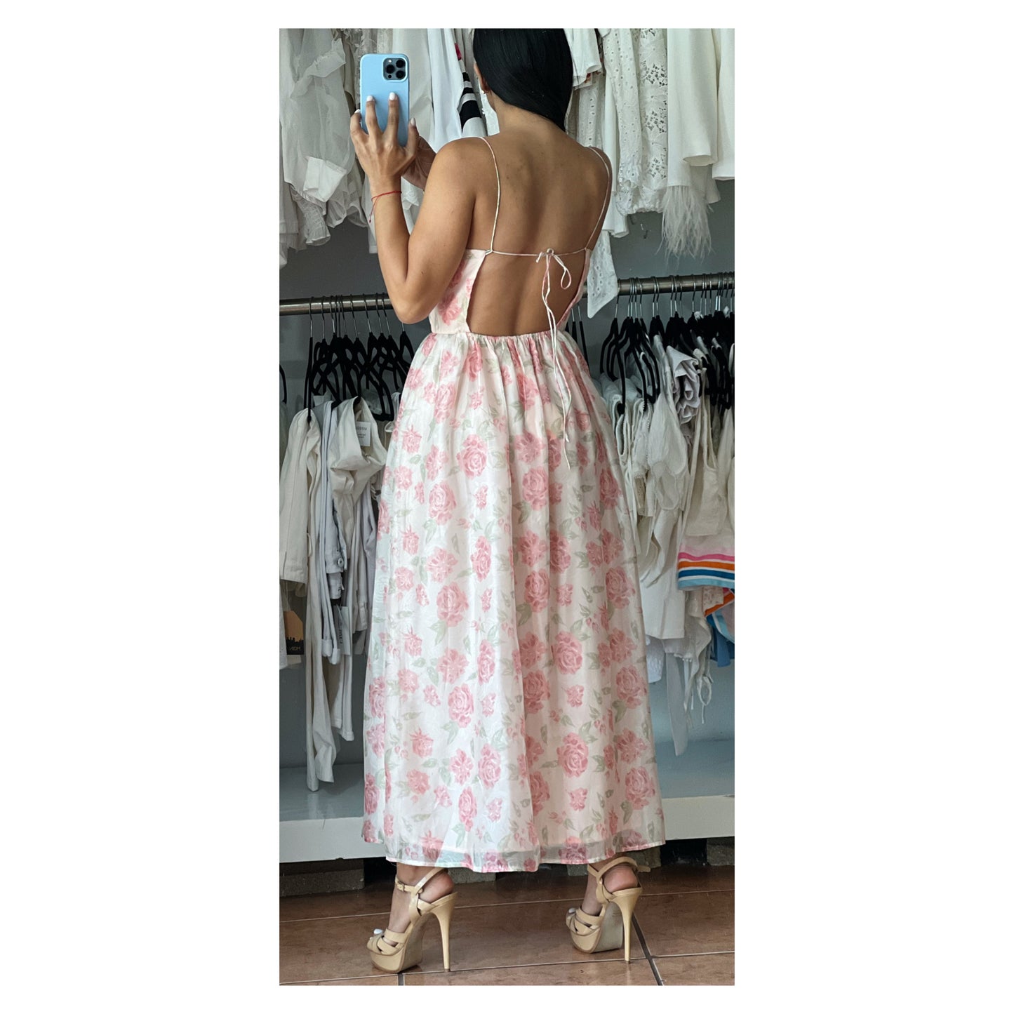 Pink Floral Dress