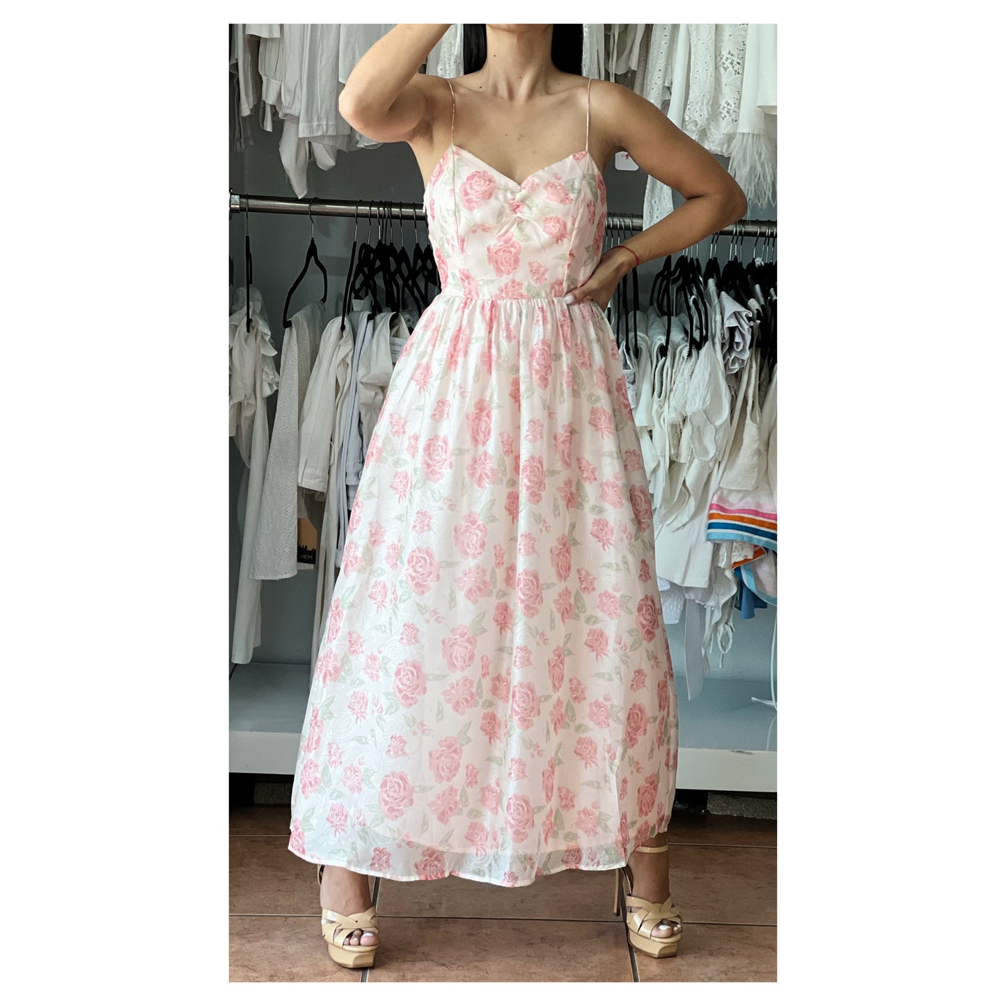 Pink Floral Dress