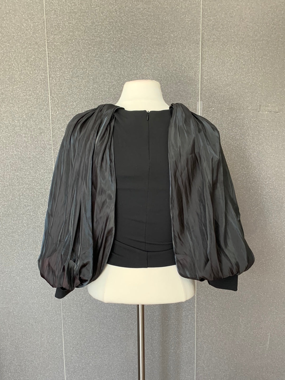 Balck Globe Satin Top