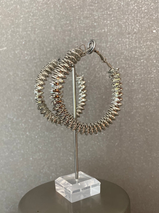 Silver Hoop Earing