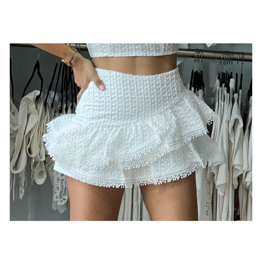 Ruffle Lace Skirt