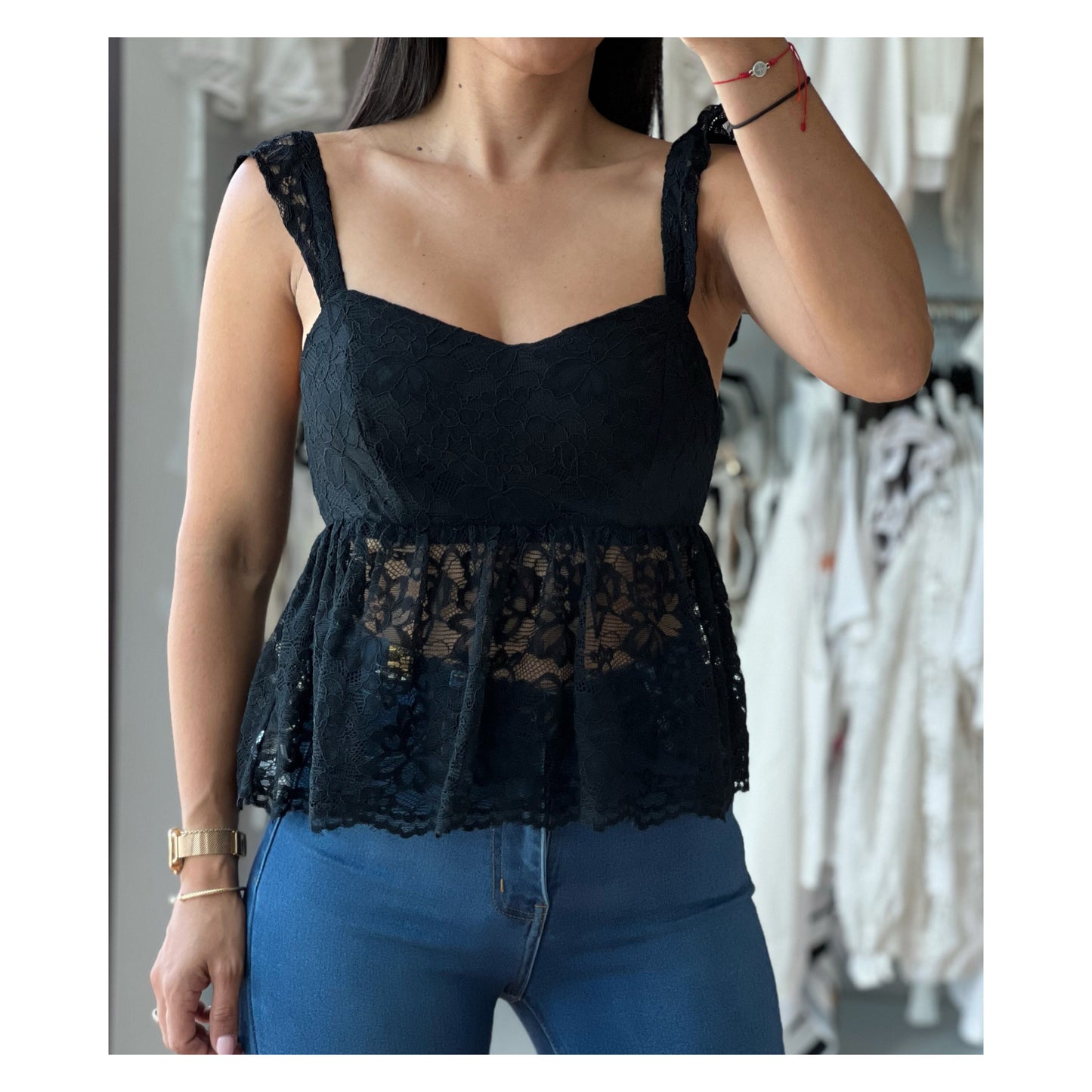 Black Tie lace top