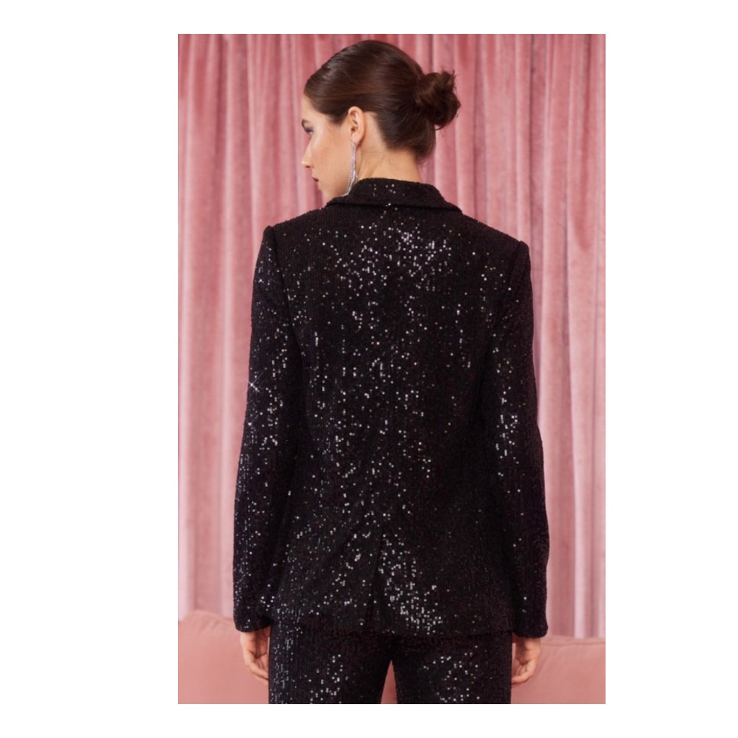 Black Sequin Blazer