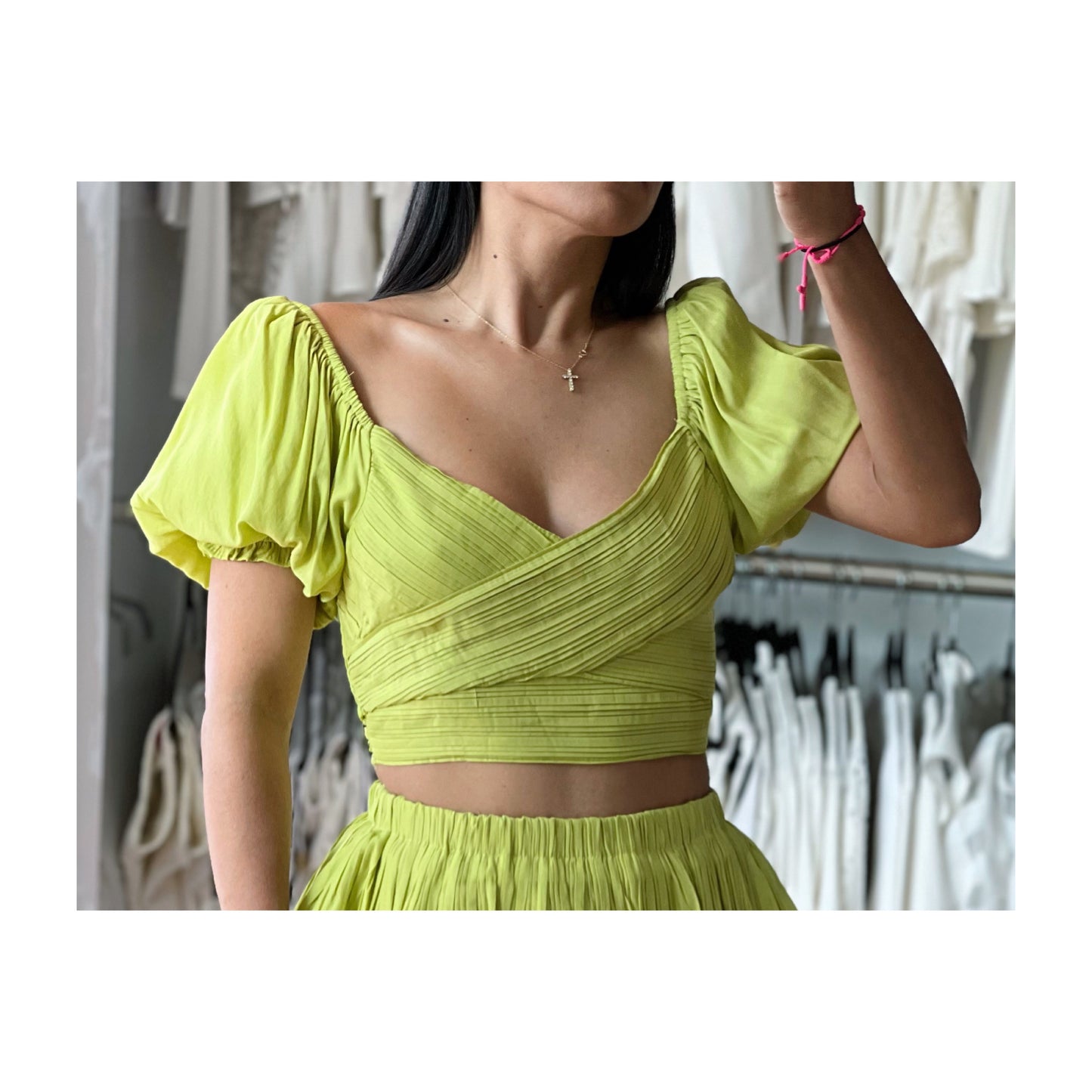 Lime Crop Top