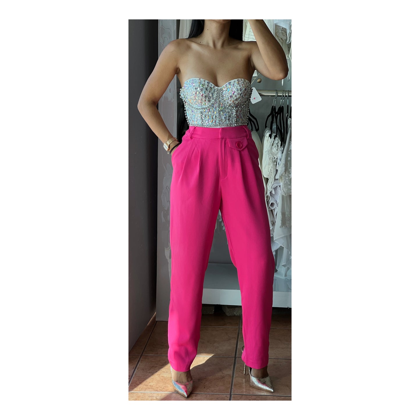 Bright Pink Pocket Pants