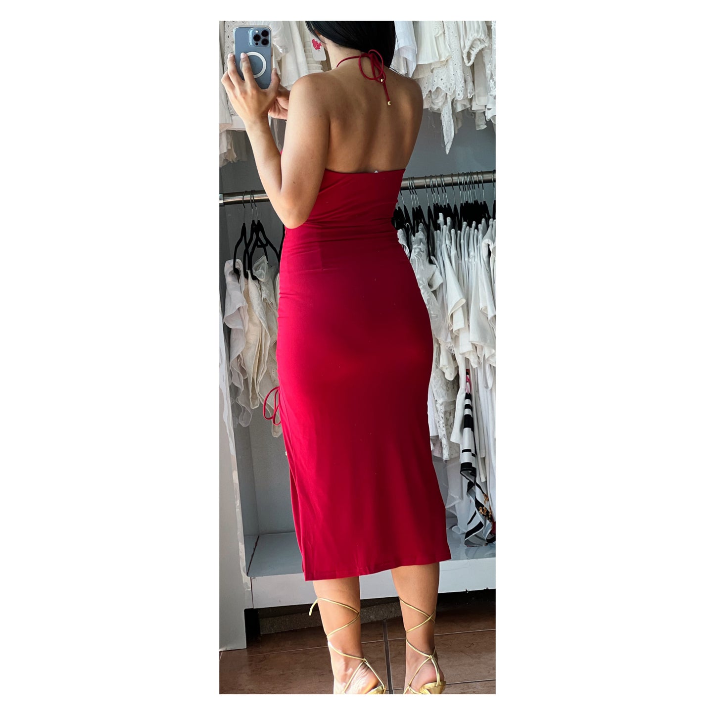 Red Fitted Dress