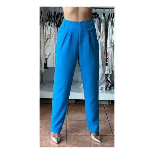 English Blue Pocket Pants