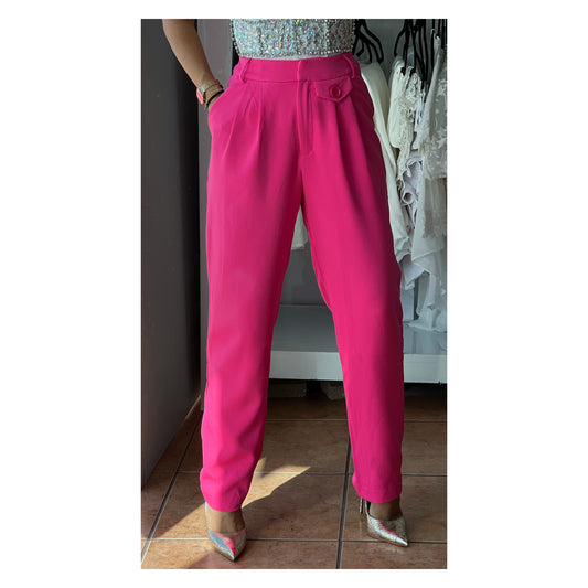 Bright Pink Pocket Pants