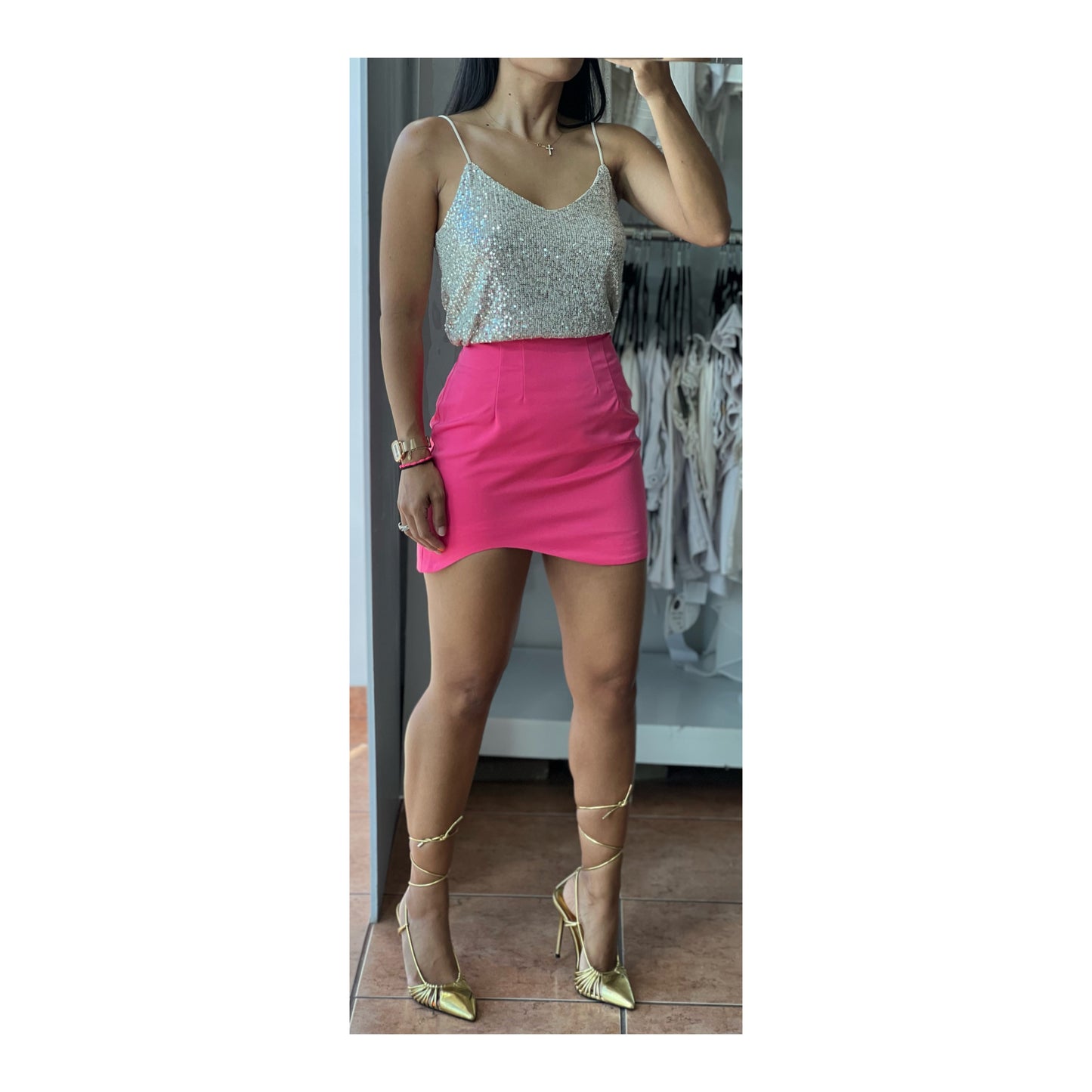 Doll Pink Mini Skirt