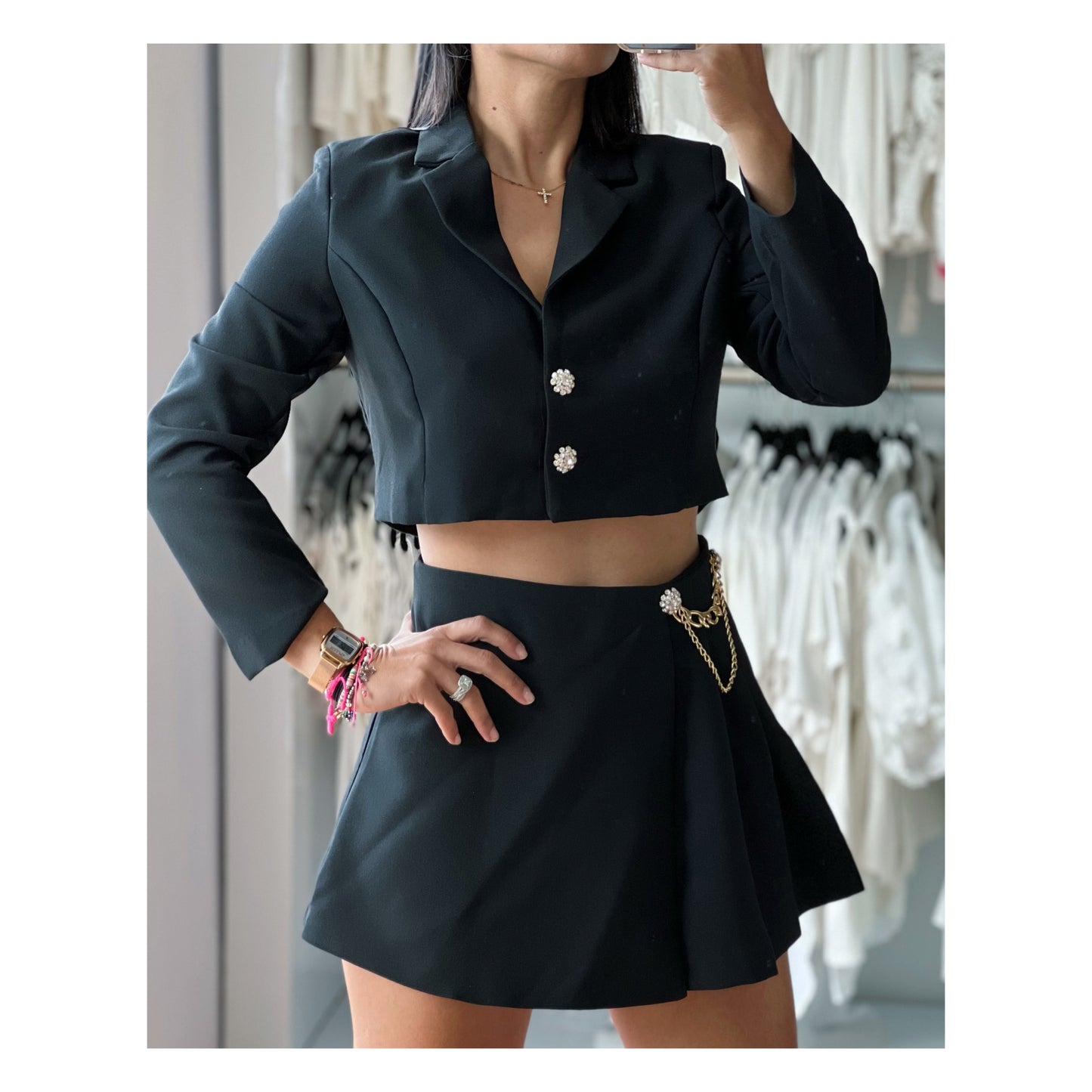 Black Short Blazer