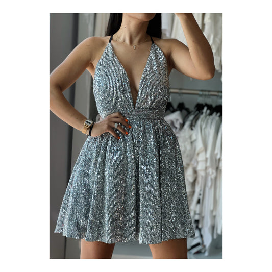 Sequin Tutu Mini Dress