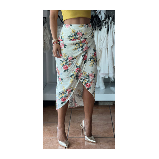 Flower Midi Skirt