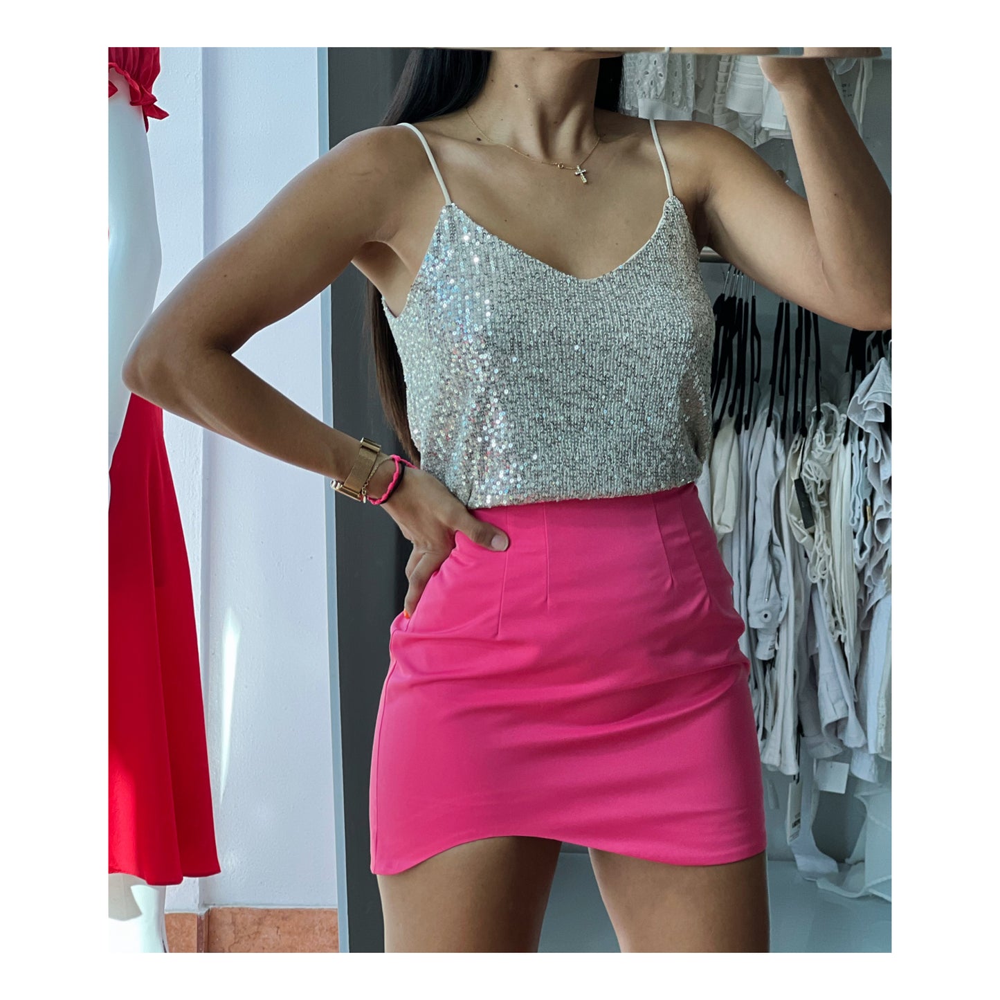 Doll Pink Mini Skirt