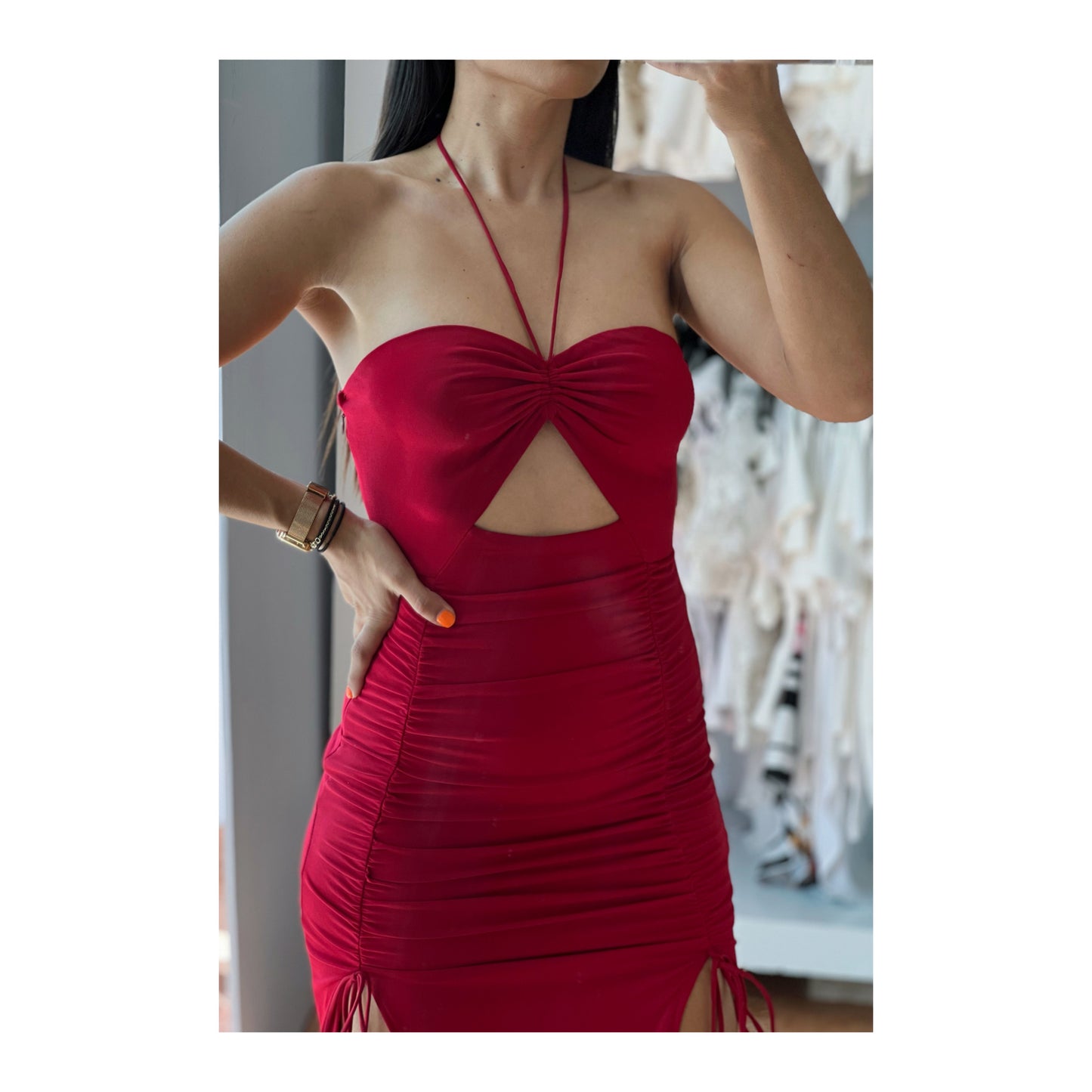 Red Fitted Dress