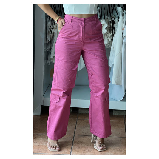 Pink Cargo Pants